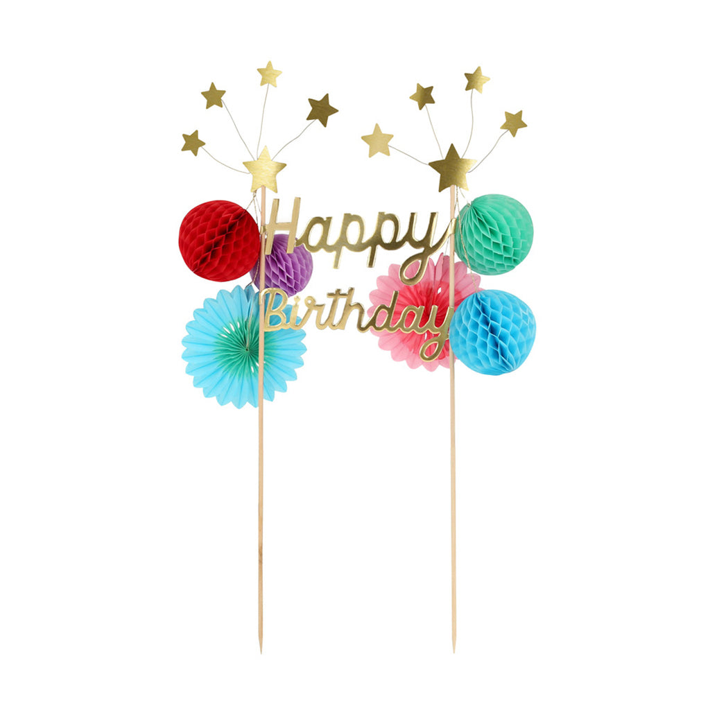 Meri Meri Cake Topper, Happy Birthday