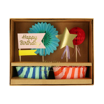 Meri Meri Cupcake Set, Stripe Party