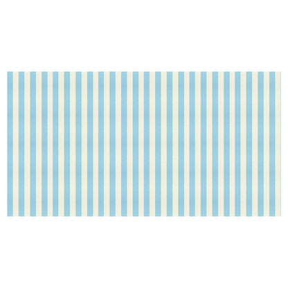 Meri Meri Paper Tablecloth, Pale Blue Stripe - 259 x 137 cm