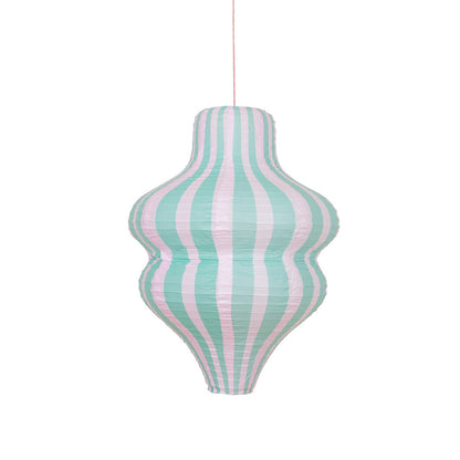 Meri Meri Paper Lanterns, Stripy Design, Set of 3 - WITHOUT LIGHT SOURCE