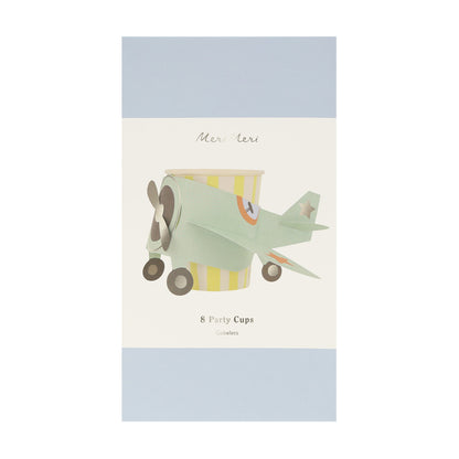Meri Meri Paper Cups, Plane Design - Set of 8