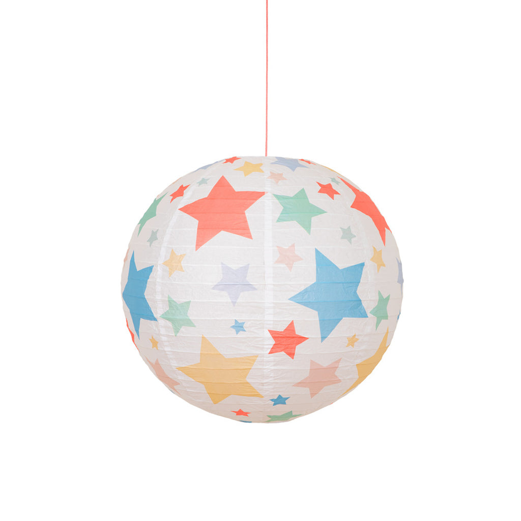 Meri Meri Paper Lanterns in Rice Paper, Stars and Stripes, Set of 3 - NO LIGHT SOURCE INCLUDED