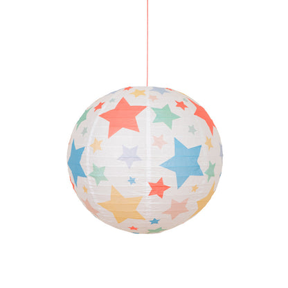 Meri Meri Paper Lanterns in Rice Paper, Stars and Stripes, Set of 3 - NO LIGHT SOURCE INCLUDED