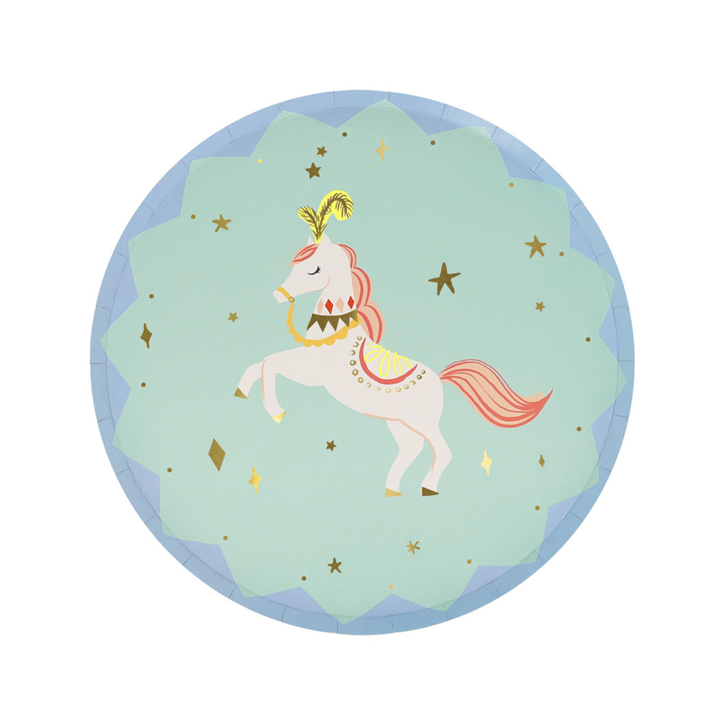 Meri Meri Paper Plates, Size S, Circus - Pack of 8