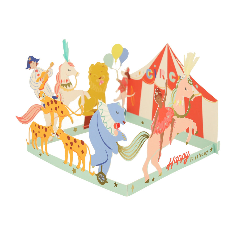 Meri Meri Birthday Card, Circus