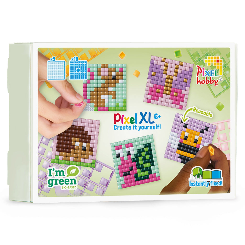 Pixel Mosaic, XL Mosaic Perler, Theme Box – Small Creatures