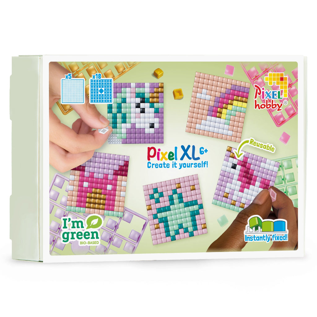 Pixel Mosaic, XL Mosaic Perler, Theme Box – Fairytale