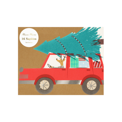 Meri Meri servietter, Kørende rensdyr