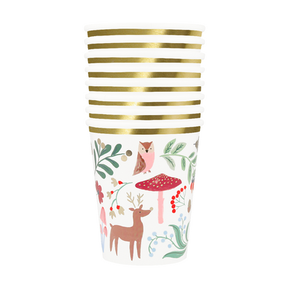 Meri Meri papkrus, Winter woodland – 8 stk.