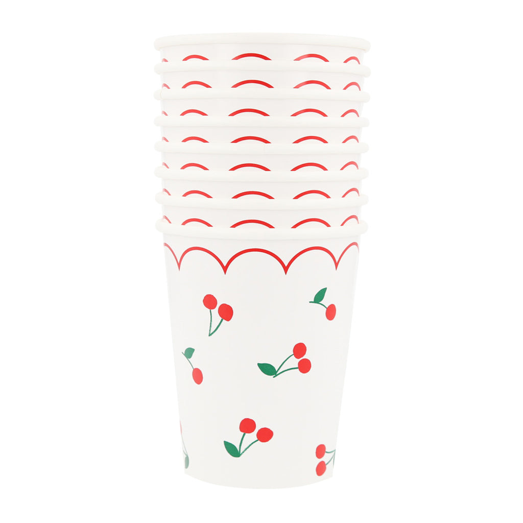 Meri Meri Paper Cups, Cherry - Set of 8