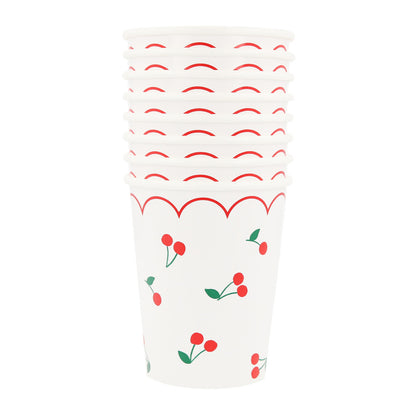 Meri Meri Paper Cups, Cherry - Set of 8
