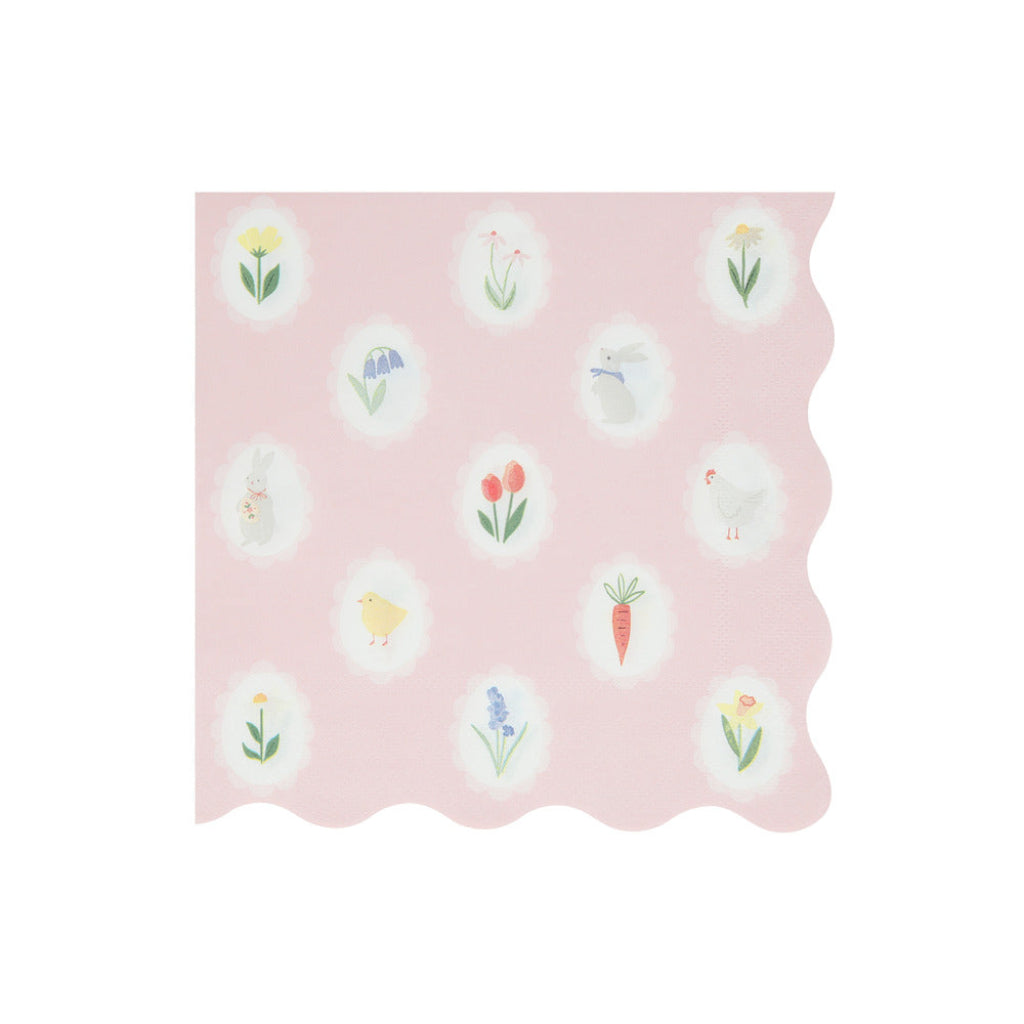 Meri Meri Napkins, Easter, Size L - Easter Cameo