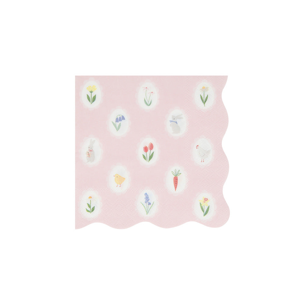 Meri Meri Napkins, Easter, Size S - Easter Cameo