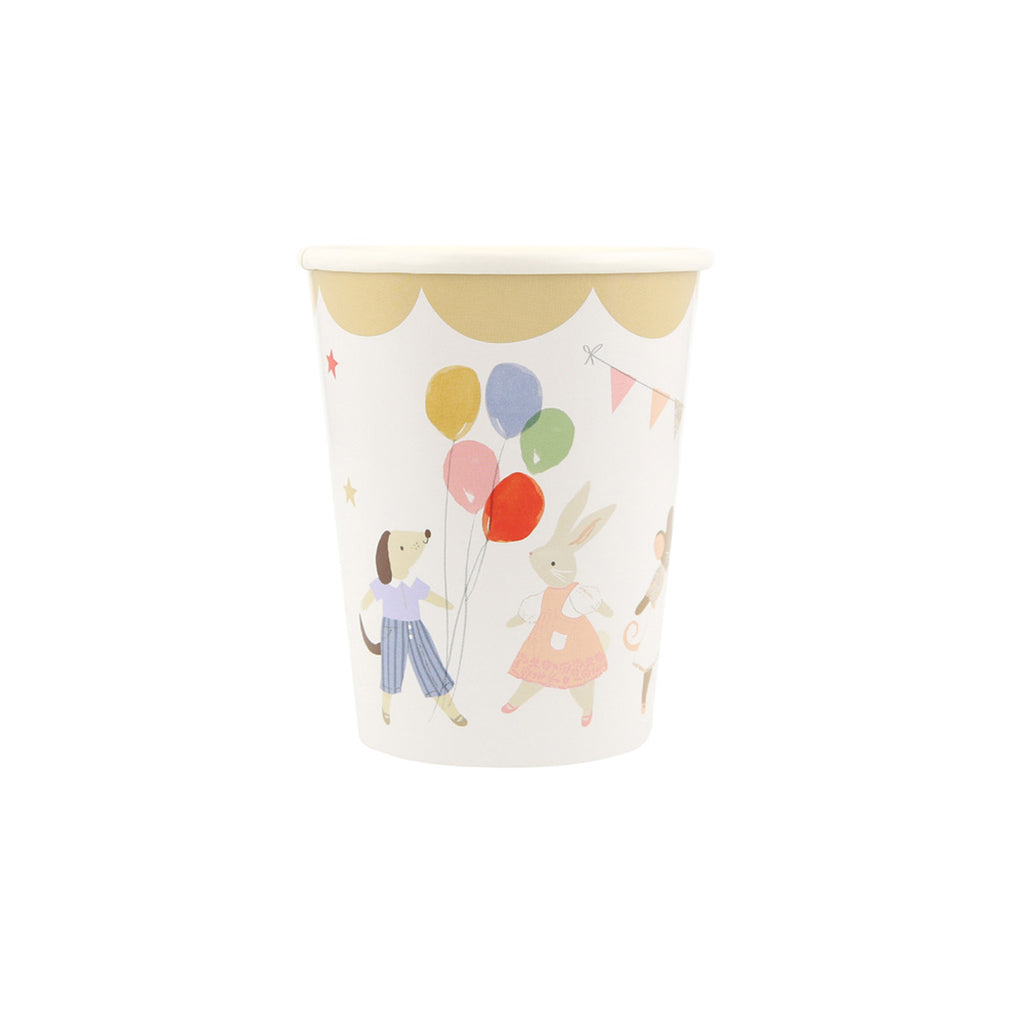 Meri Meri Paper Cups, Animal Friends – Pack of 8