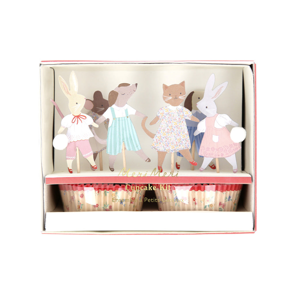 Meri Meri Cupcake Set, Animal Friends