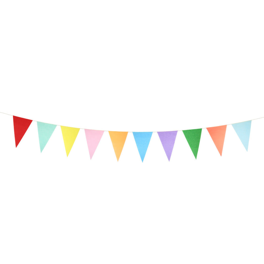 Meri Meri Garland, Brightly Colored Flag Garland - 2.3 m