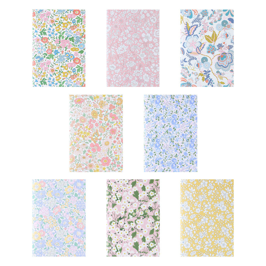 Meri Meri x Liberty Notebooks, Set of 8