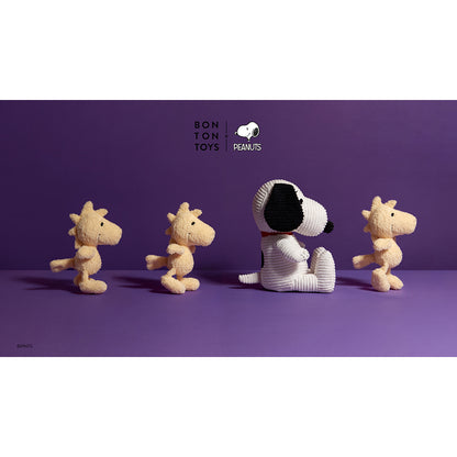 Snoopy Plush Toy, Quilted Jersey Cream, 17 cm - Nuser Plush in Gift Box