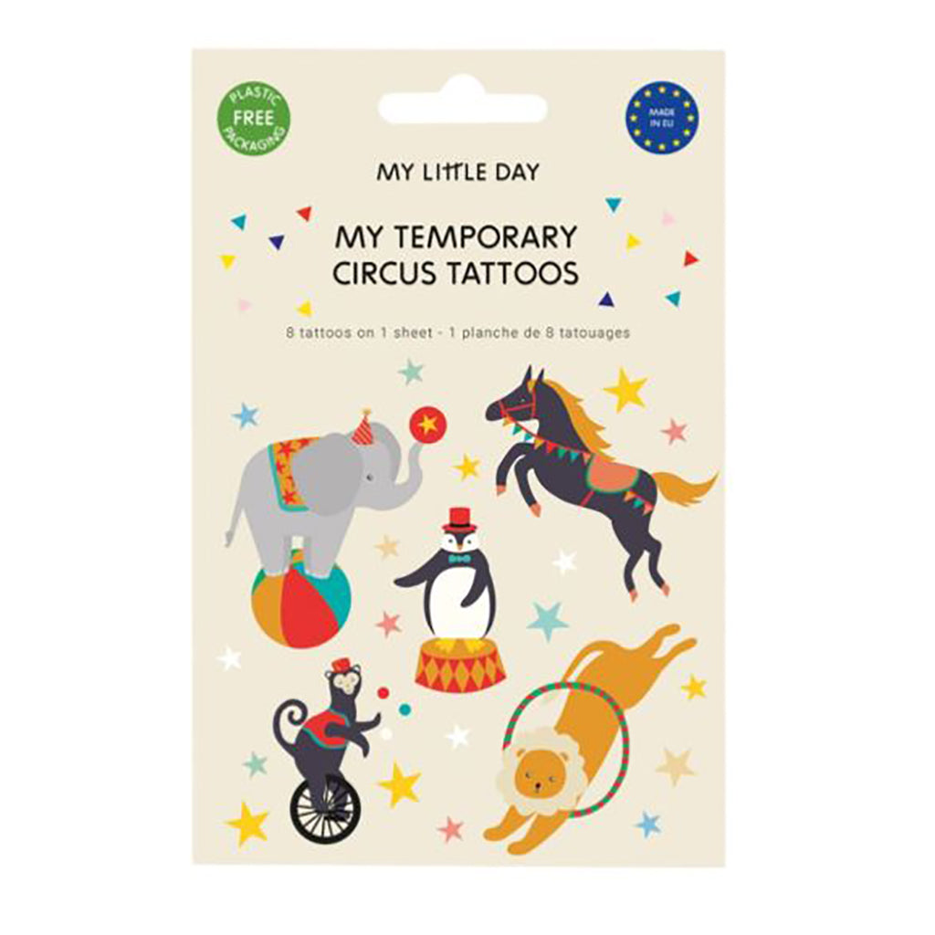 My Little Day Tattoos, Set of 12 - Circus