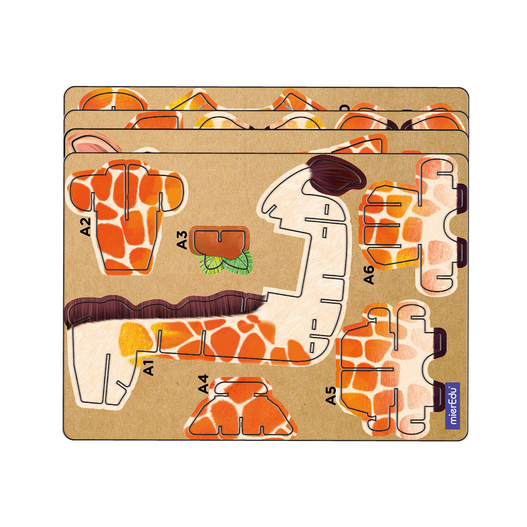 mierEdu 3D Puzzle with Sound, Giraffe