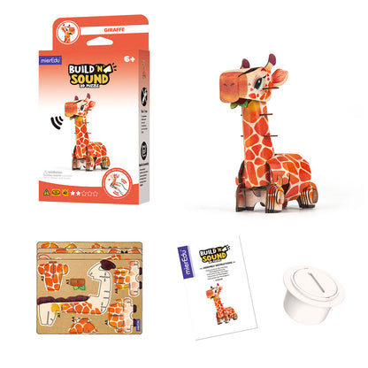 mierEdu 3D Puzzle with Sound, Giraffe