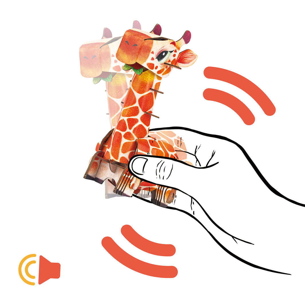 mierEdu 3D Puzzle with Sound, Giraffe