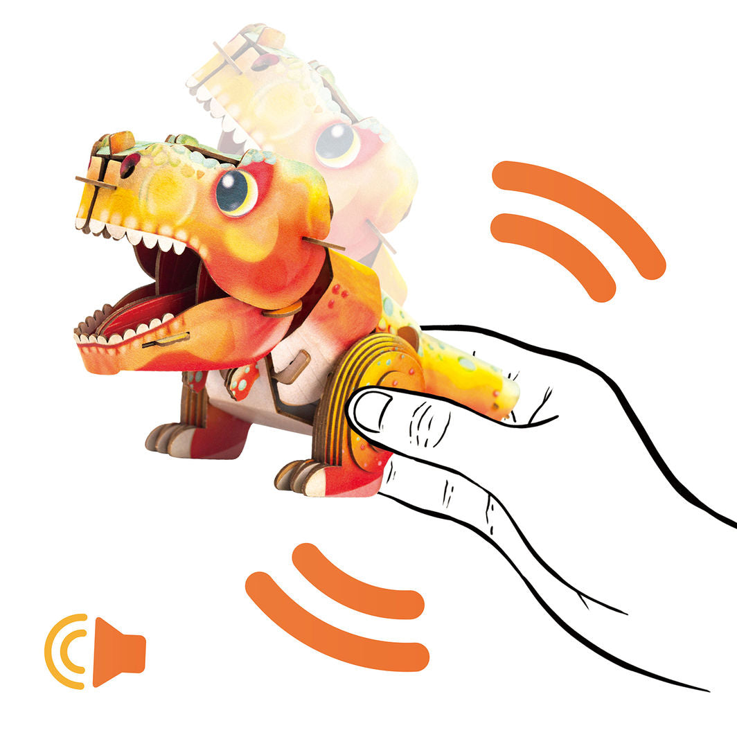 mierEdu 3D Puzzle with Sound, Tyrannosaurus Rex