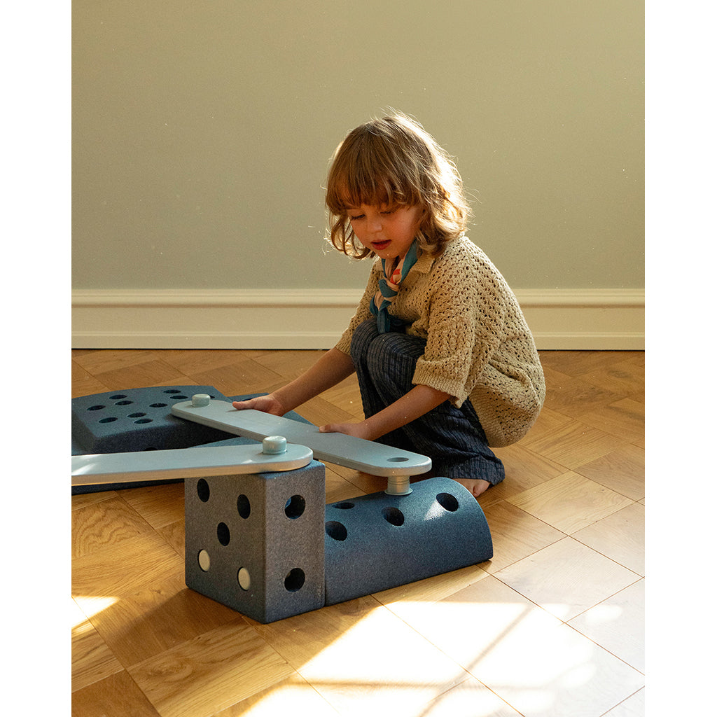 Modu Beams Wooden Balance Beams, Activity Toy - Sky Blue