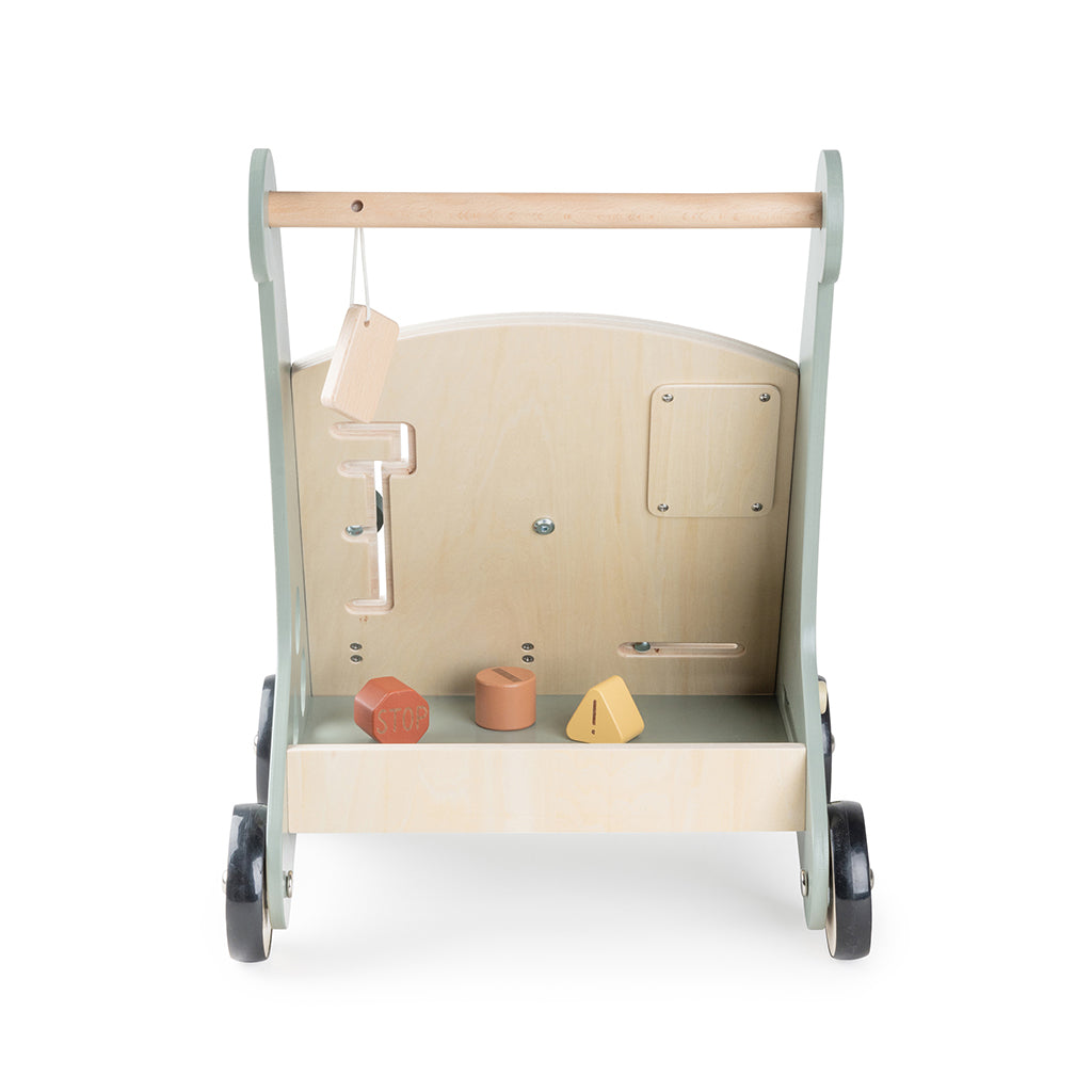 Sebra Wooden Walker with Activities, Car