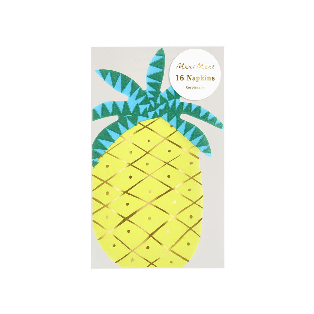 Meri Meri Napkins, Pineapple - 16 pcs.