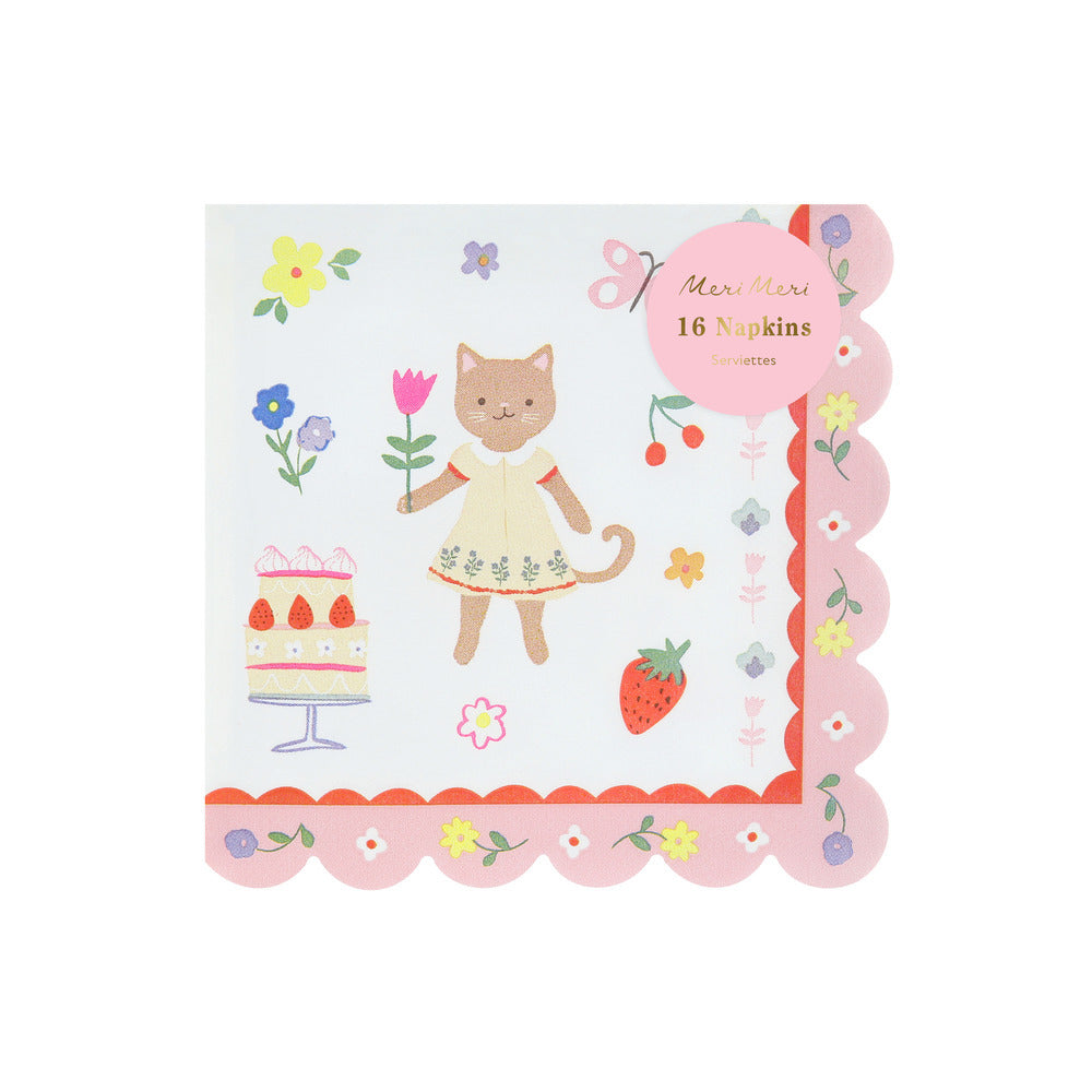 Meri Meri napkins size L, Kitten Club - 16 pcs.