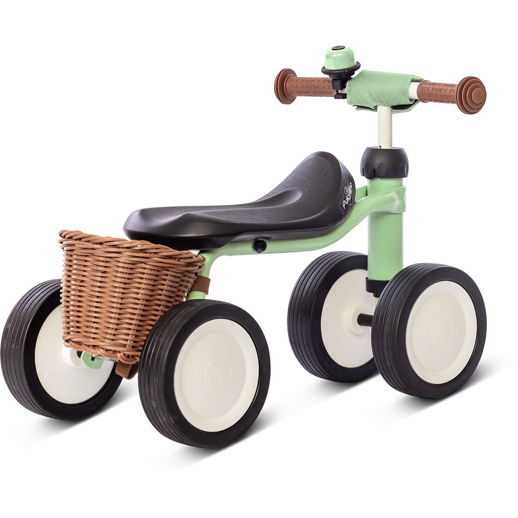 Puky Pukylino Bundle, My First Bike, Balance Trainer with Basket, Pastel Green - From 1 Year