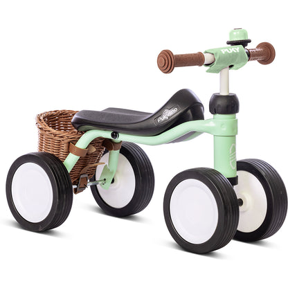 Puky Pukylino Bundle, My First Bike, Balance Trainer with Basket, Pastel Green - From 1 Year