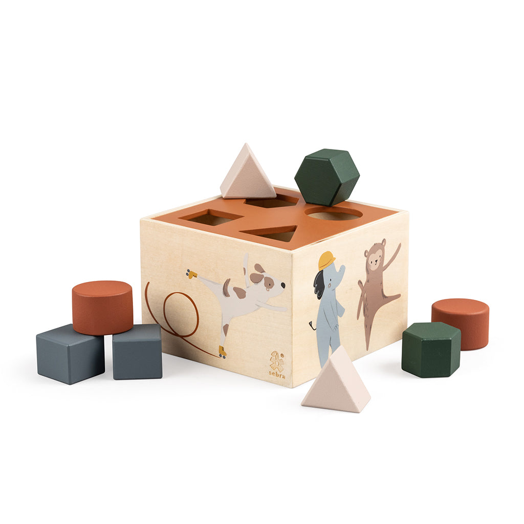 Sebra Wooden Sorting Box, Toes/Builders