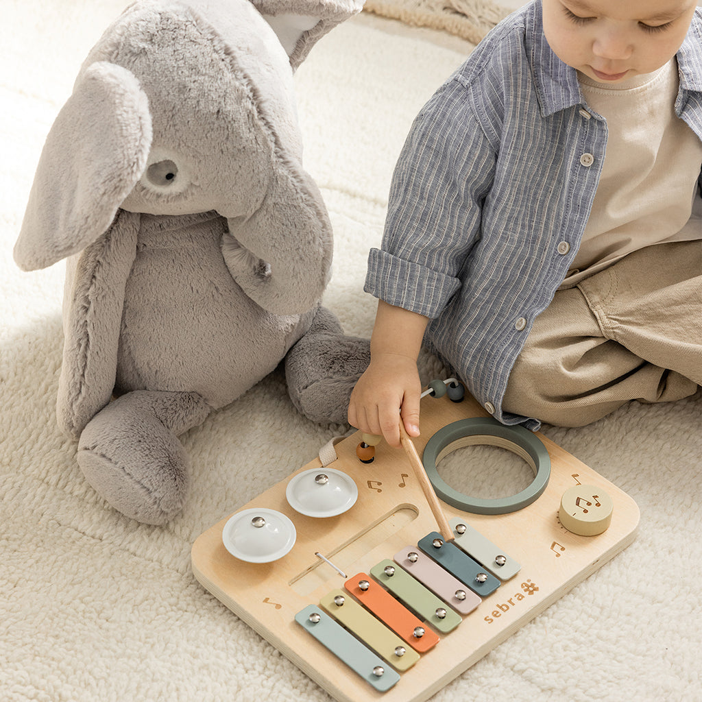 Sebra Wooden Activity Panel with Musical Features