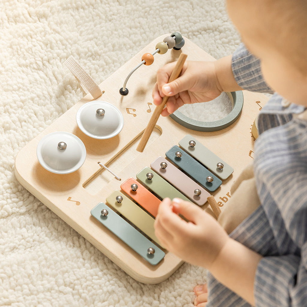 Sebra Wooden Activity Panel with Musical Features