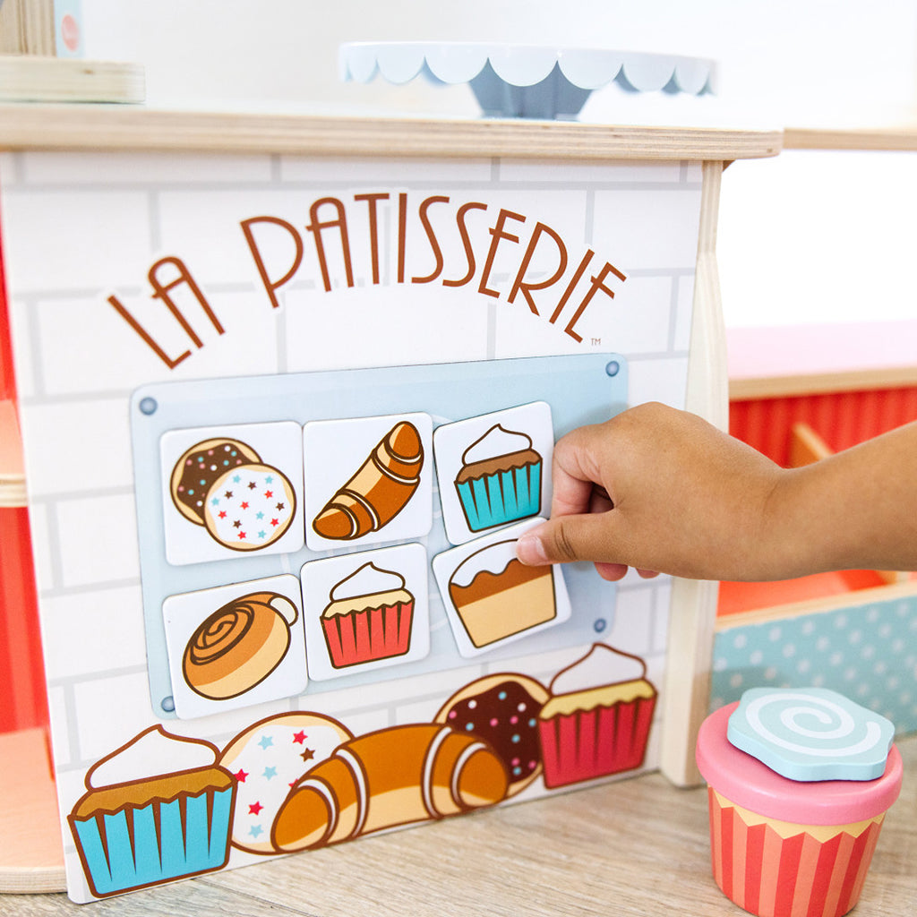 Melissa &amp; Doug Wooden Play Food, Bakery Shop, La Patisserie - 39 Pieces