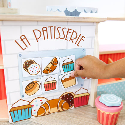 Melissa &amp; Doug Wooden Play Food, Bakery Shop, La Patisserie - 39 Pieces