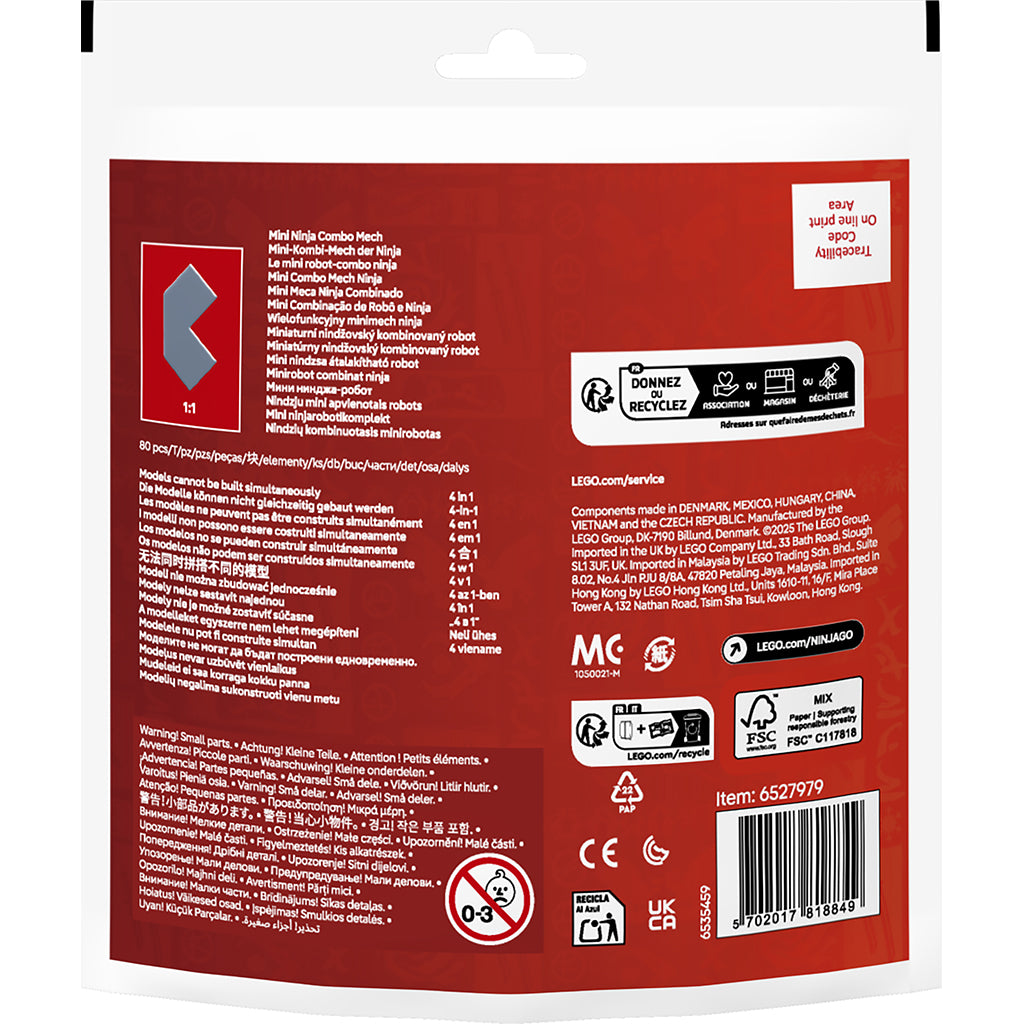 LEGO® Animal Crossing Recruitment Packs - Combo Ninja Mech Mini Model