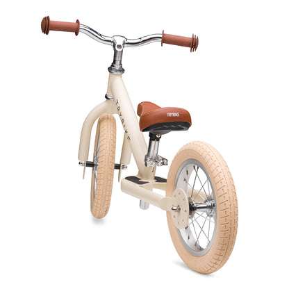 Trybike Balance Bike, Vintage Cream with Retro Look