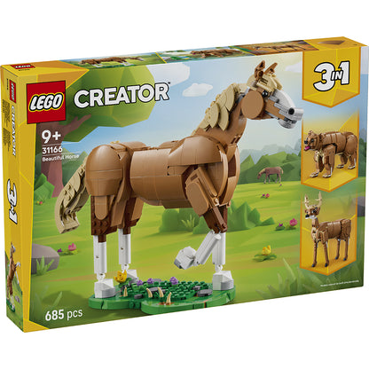LEGO® Creator, Smuk hest - 3-i-1 sæt der kan ombygges til hjort eller bjørn.