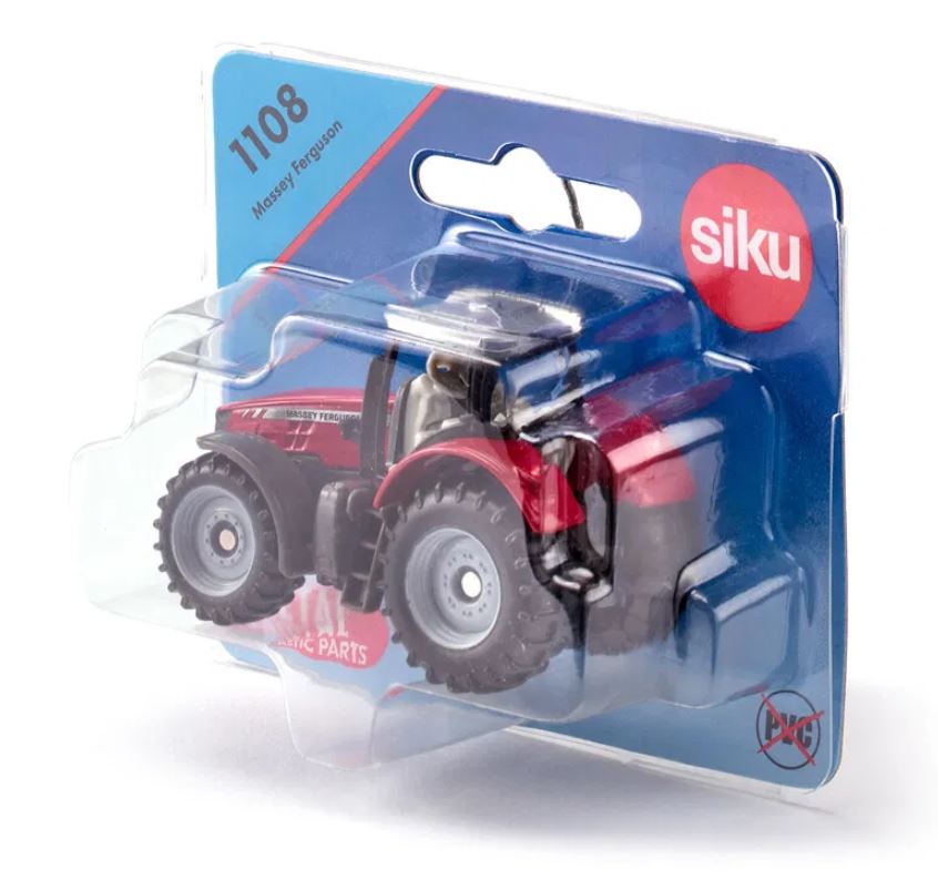 Siku Tractor, Massey Ferguson - 7.8 x 9.7 cm