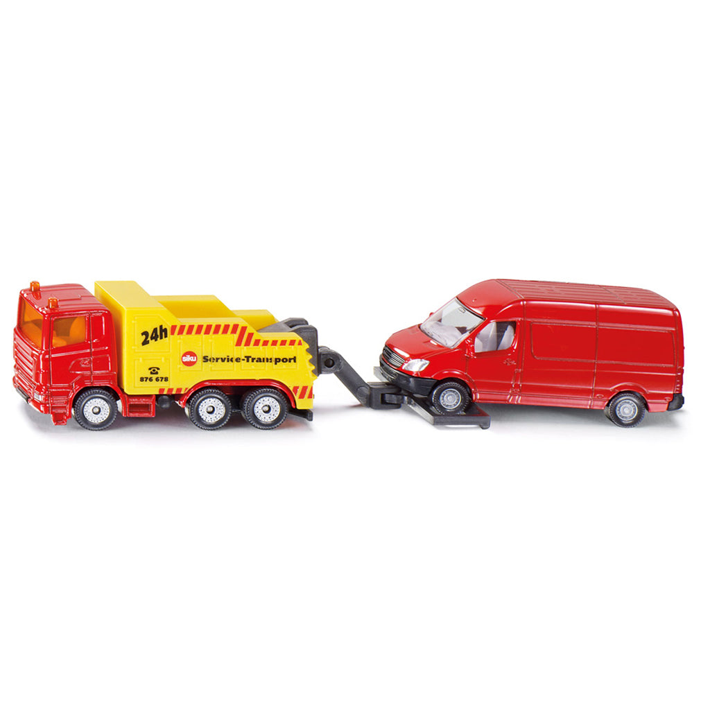 Siku Emergency Recovery Truck with Van, 17.8 x 4.3 cm