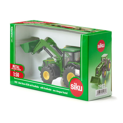Siku John Deere Tractor with Front Loader, 1:50 Scale