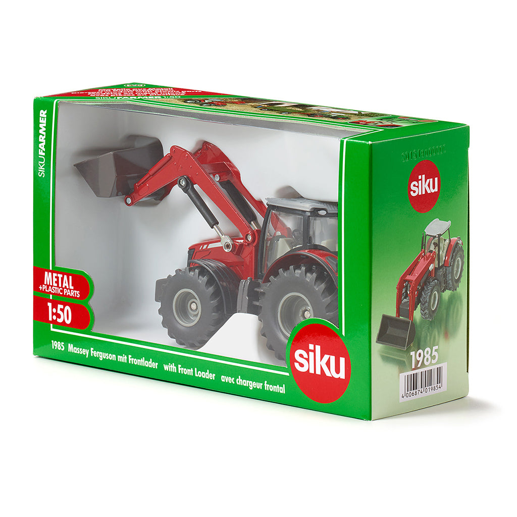 Siku Massey Ferguson Tractor with Front Loader, 1:50 Scale