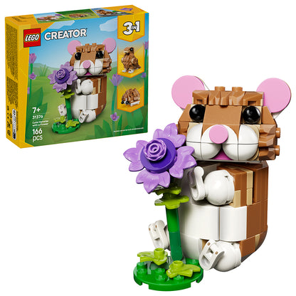 LEGO® Creator 3-in-1, Adorable Hamster with Flower