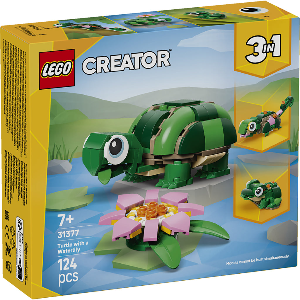 LEGO® Creator 3-i-1, Skildpadde med åkandeblomst