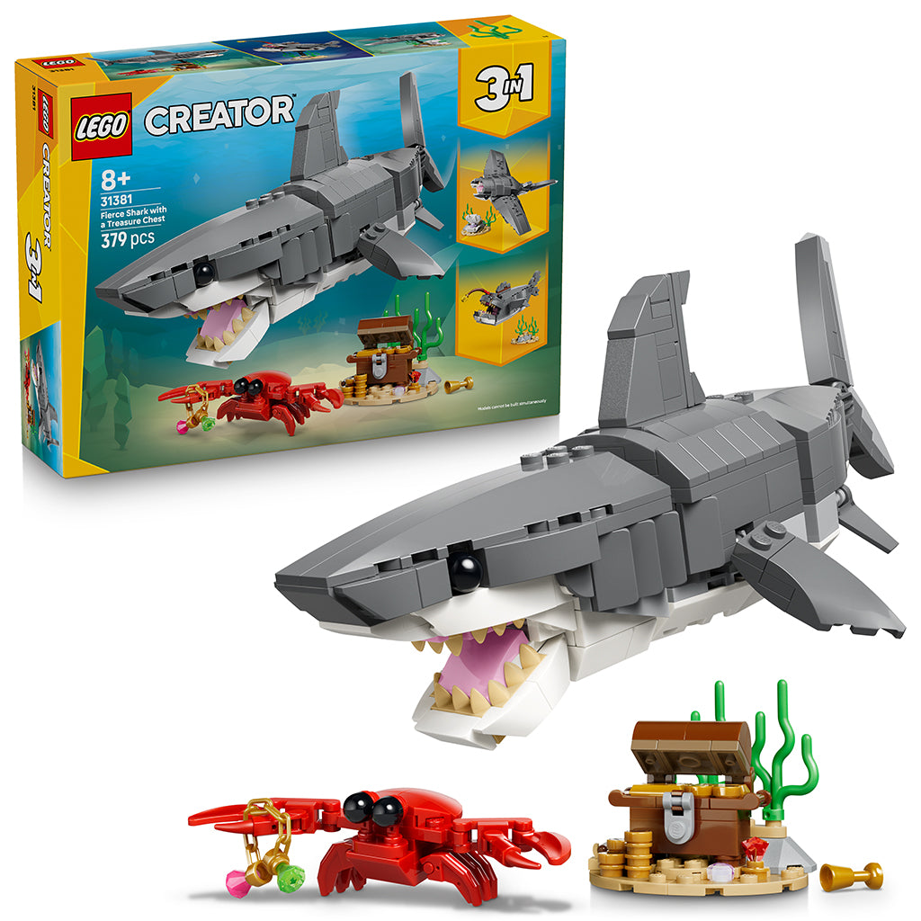 LEGO® Creator 3-in-1, Fearsome Shark with Treasure Chest
