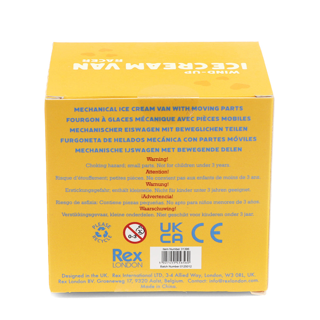 Rex London Wind-Up Ice Cream Van Racer - Blue