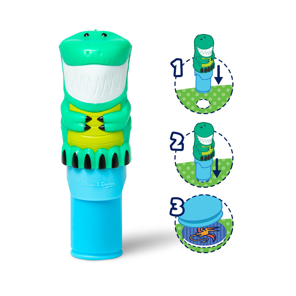 Melissa &amp; Doug Wow! Activity Pad, Create-Your-Own Sticker Stamps - Dinosaur